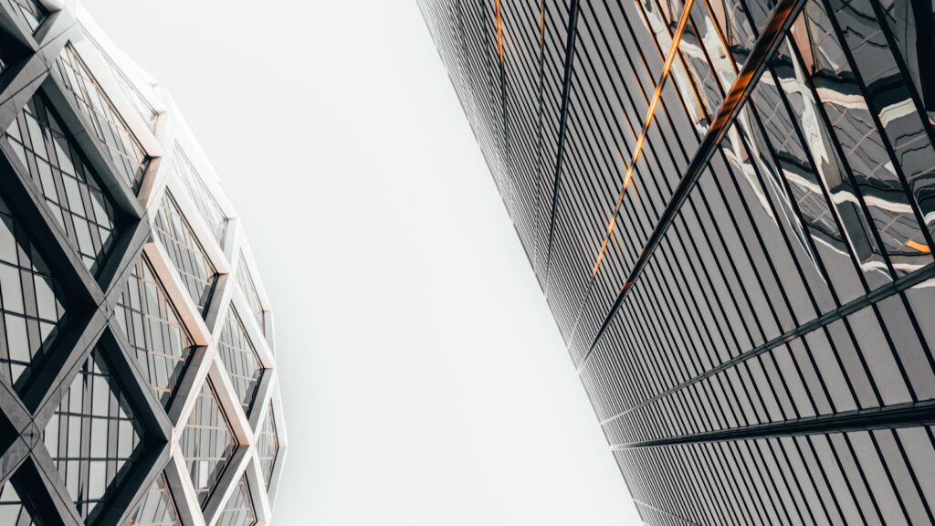 Immeuble de bureaux à La Défense, quartier d'affaires francilien